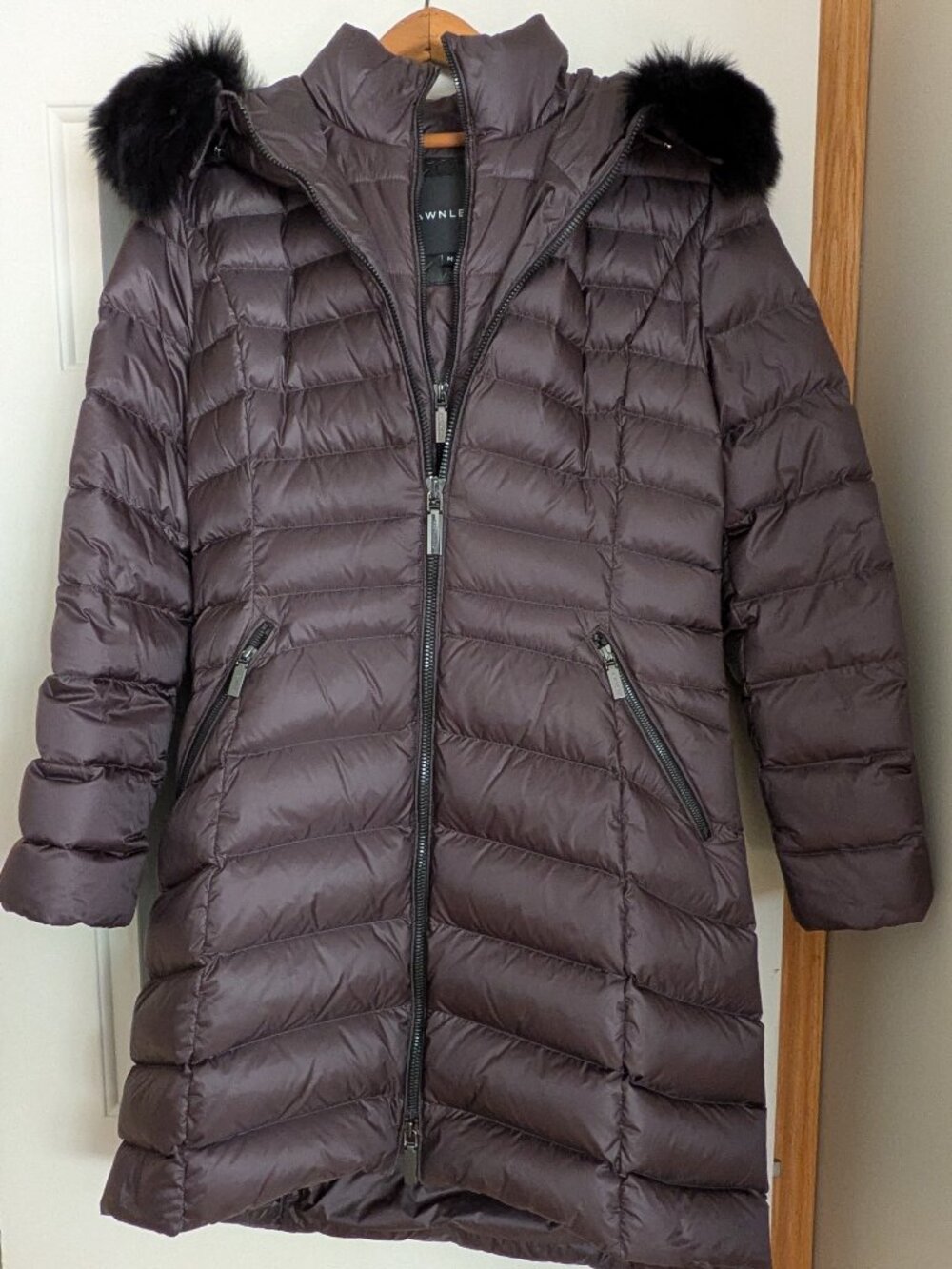 Dawn Levy Charcoal puffer coat